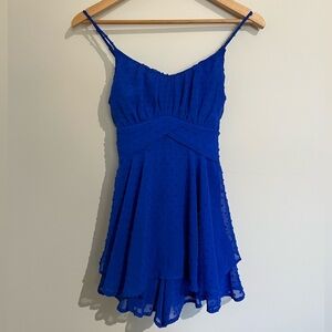 Altar'd State Vibrant Blue Mini Romper